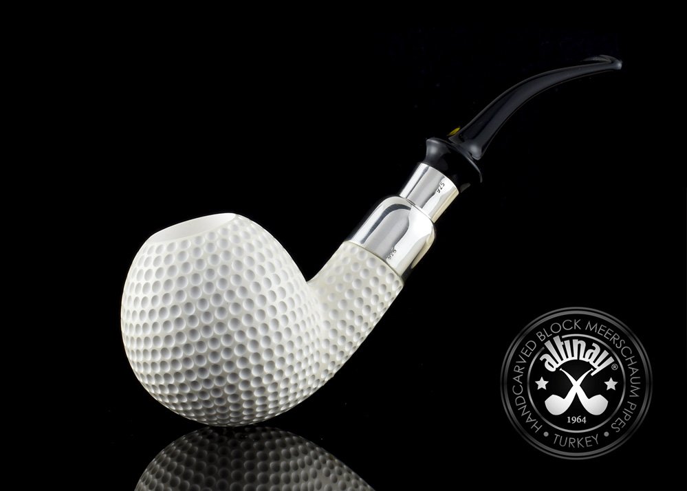 altinay-spigot-golf-meerschaumpfeife-silber-acryl image 1