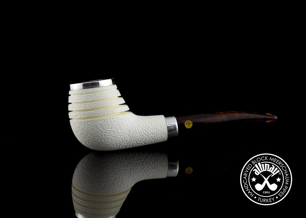 altinay-classic-top-silver-meerschaumpfeife-silberband-design image 2