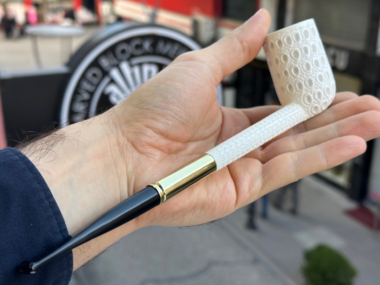 altinay-pencil-shank-billiard-meerschaumpfeife-schmaler-holm image 2