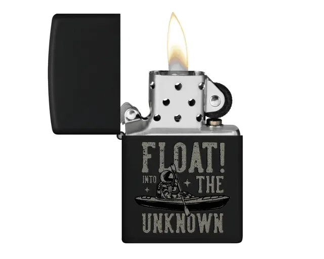 zippo-float-into-the-unknown-benzinfeuerzeug-black-matte image 1