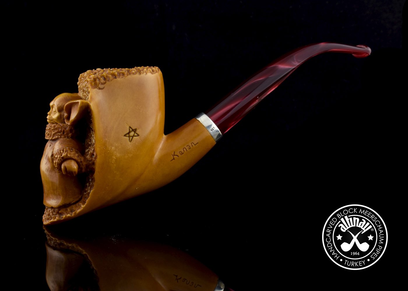altinay-baby-yoda-meerschaumpfeife-figurenpfeife-natur image 2