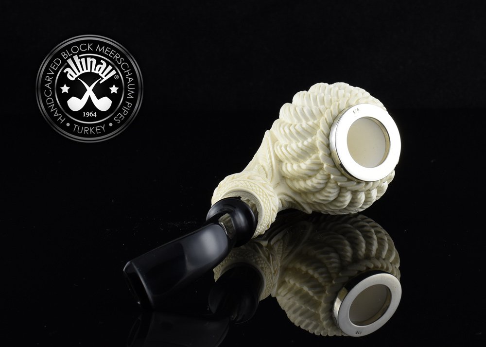 altinay-classic-wicker-meerschaumpfeife-silberdeckel-geflochten image 7