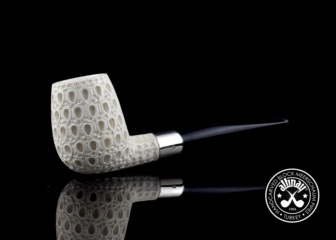 altinay-spigot-billiard-silver-army-meerschaumpfeife image 2