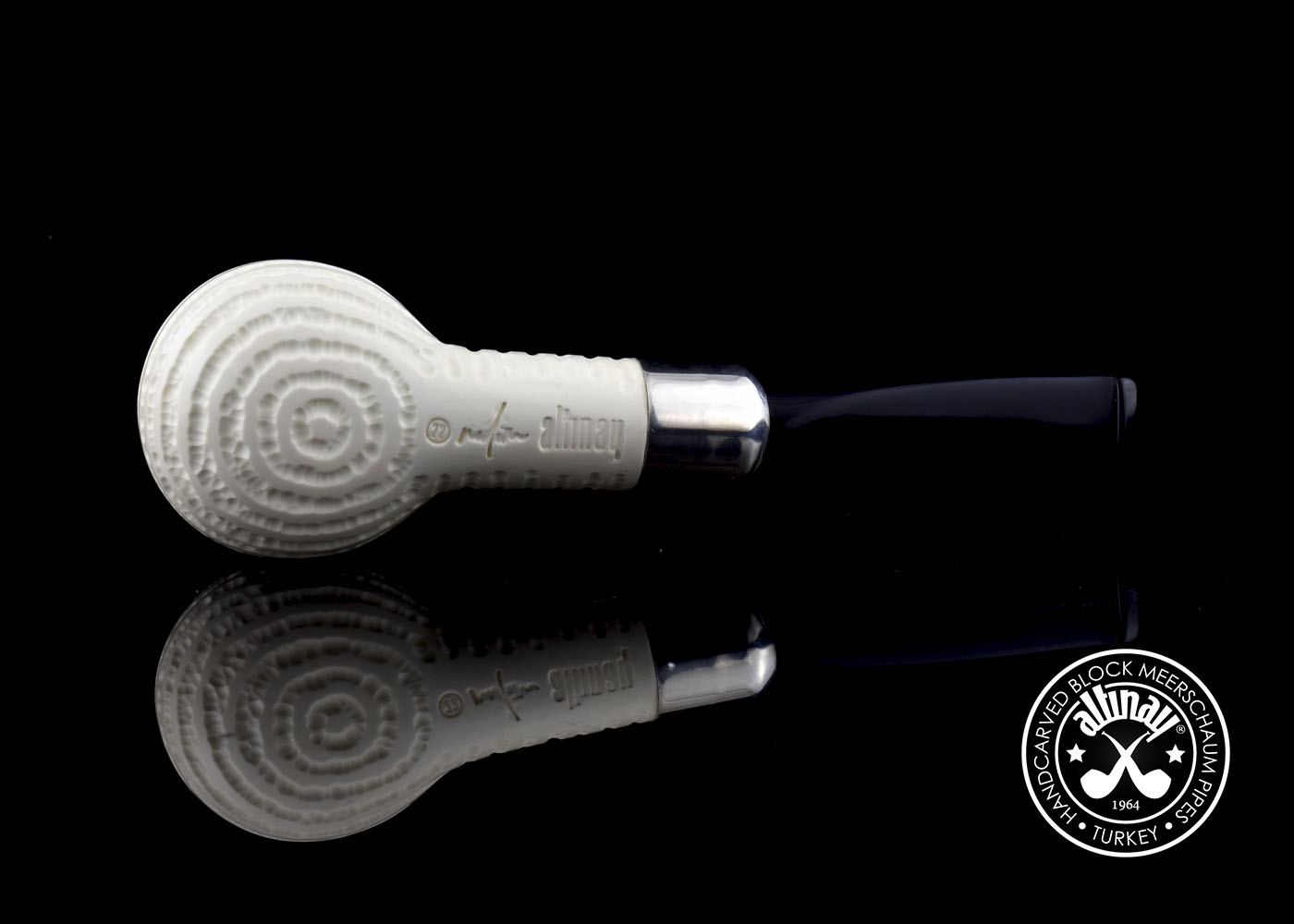 altinay-spigot-army-apple-meerschaumpfeife-silberring image 6