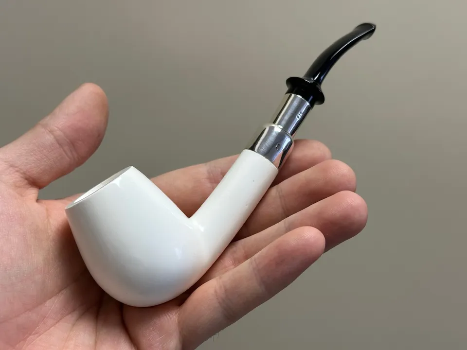 altinay-spigot-billiard-meerschaumpfeife-silber-10 image 1