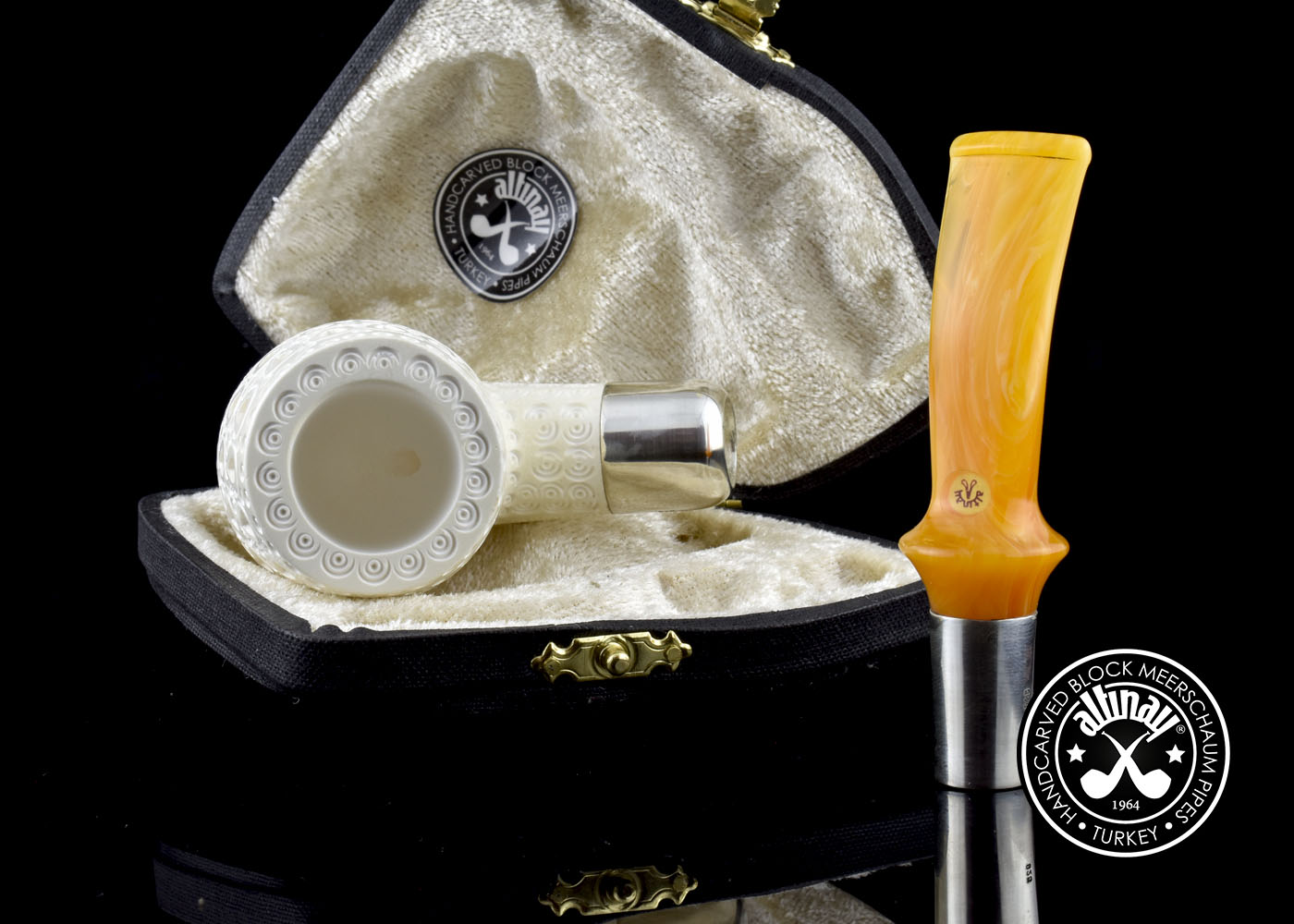 altinay-spigot-billiard-meerschaumpfeife-silber-spigot-3 image 6