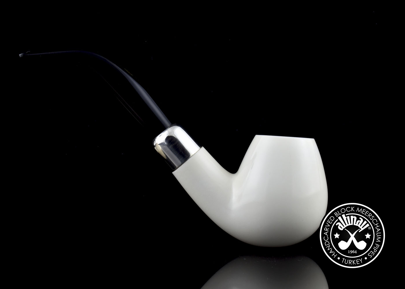 altinay-army-brandy-silber-meerschaumpfeife-gebogen image 4