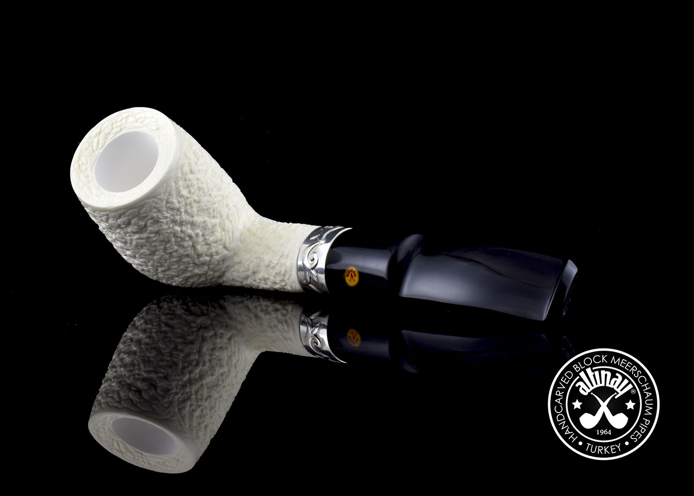 altinay-classic-billiard-meerschaumpfeife-silberband image 5