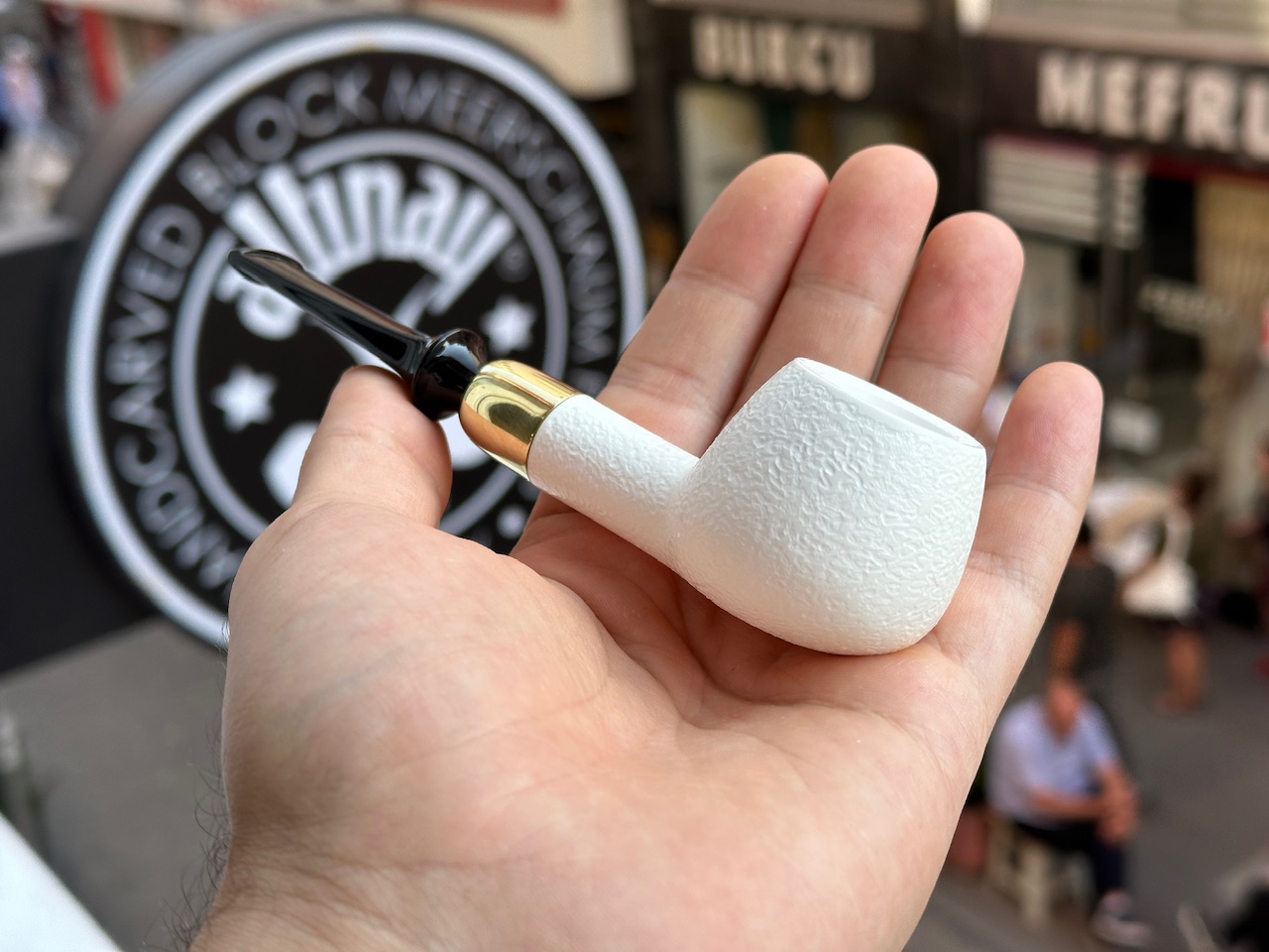 altinay-spigot-apple-brass-army-meerschaumpfeife image 7