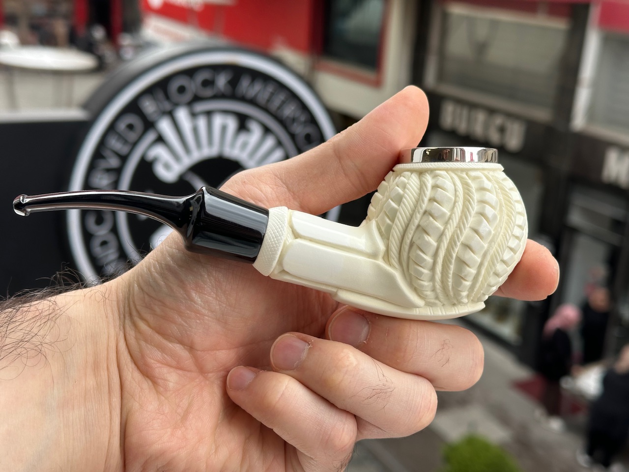 altinay-classic-ottoman-orb-meerschaumpfeife-silber image 3