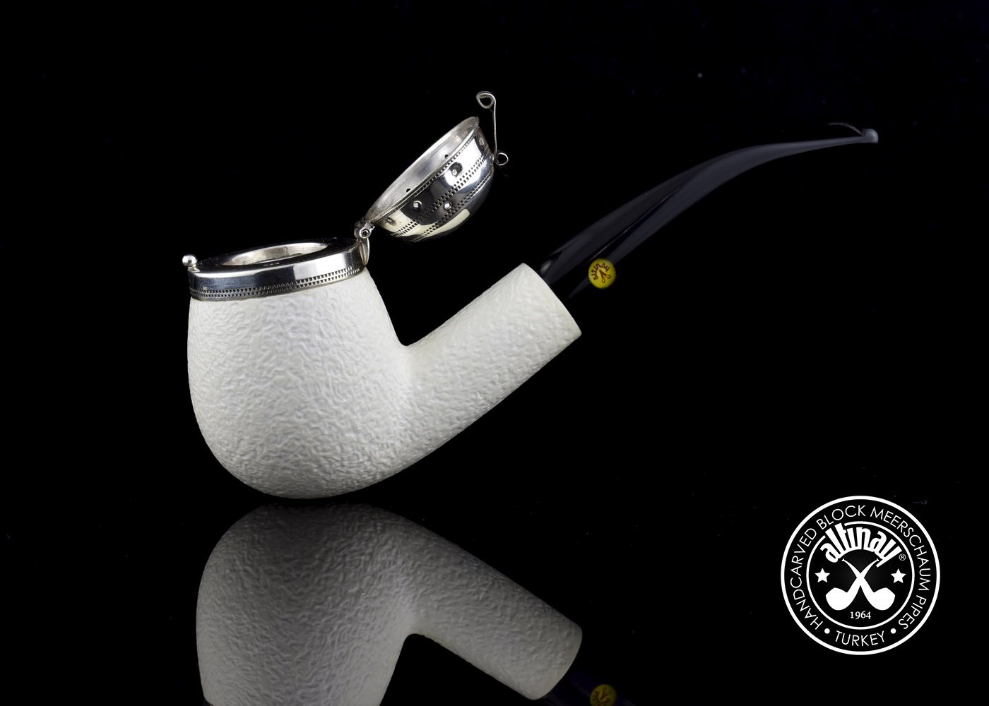 altinay-classic-bent-30623-meerschaumpfeife-silberdeckel image 7