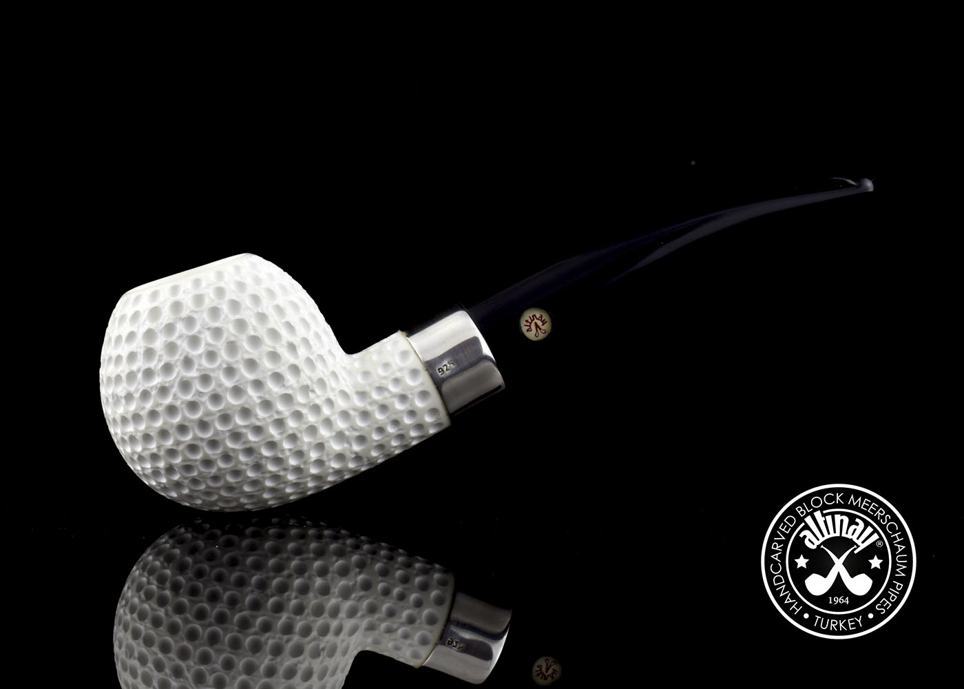 altinay-classic-golf-meerschaumpfeife-silberband image 2