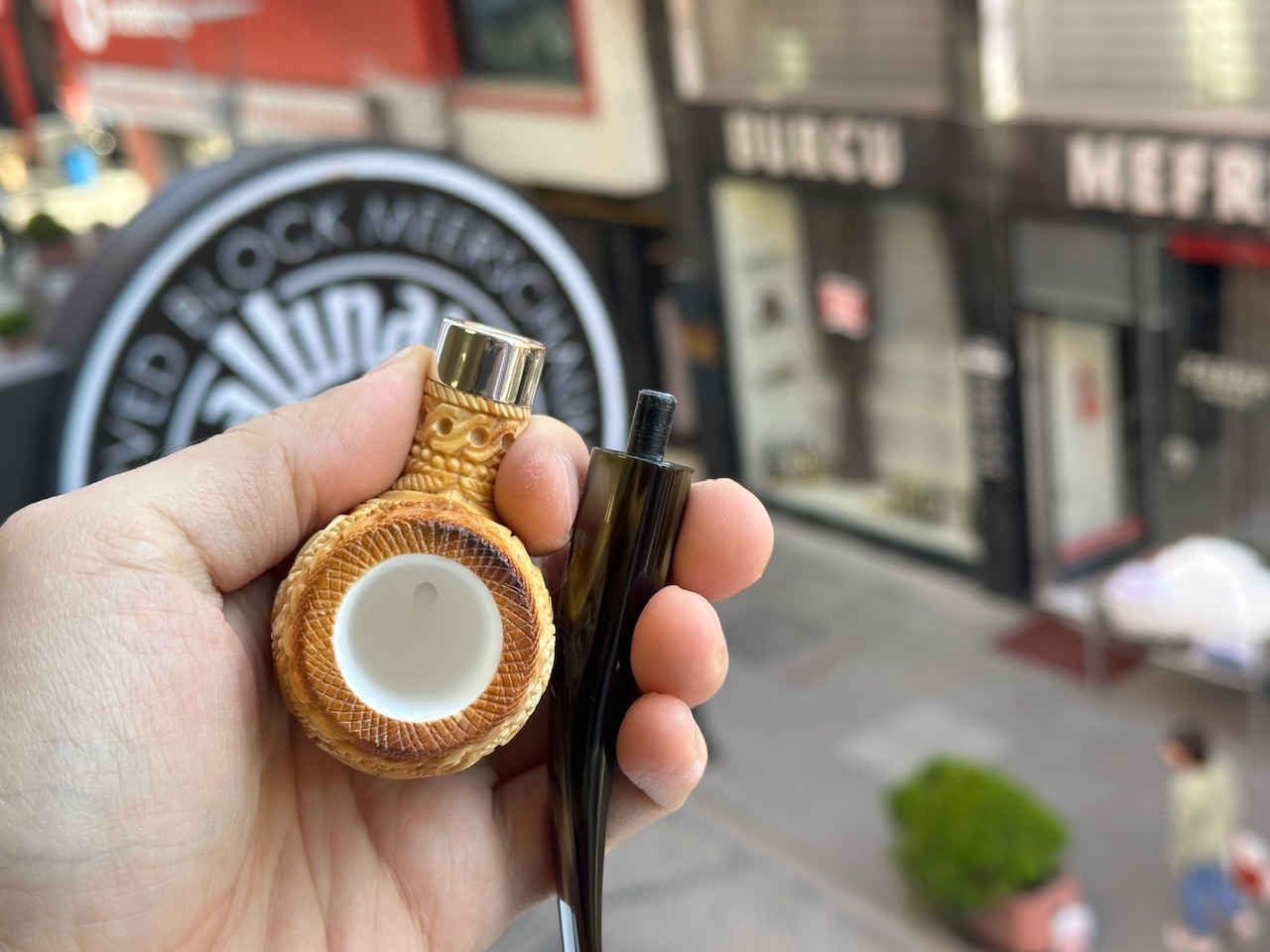 altinay-calcined-billiard-meerschaumpfeife-silberring image 8