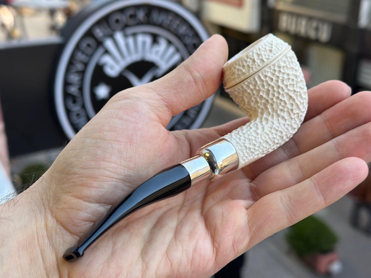 altinay-spigot-army-rhodesian-pfeife-silber-spigot-meerschaum image 2
