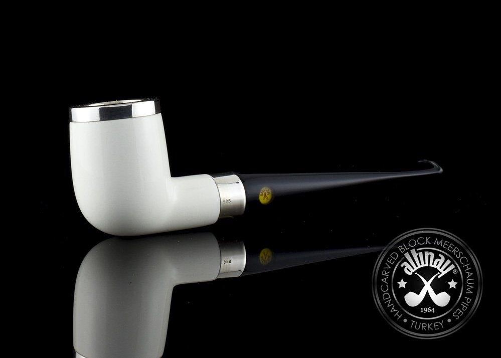 altinay-classic-billiard-meerschaumpfeife-silberband-kappe image 4