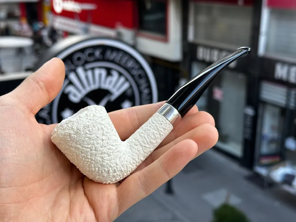 altinay-classic-dublin-silber-meerschaumpfeife-silberring image 1