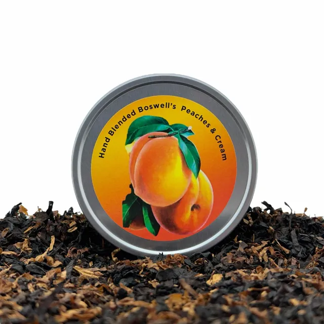 boswell-peaches-and-cream-pfeifentabak-2oz-dose-pfirsich-mild image 1