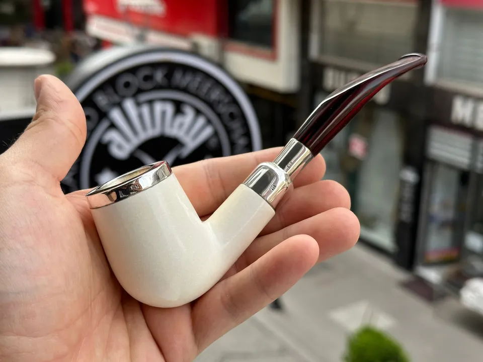 altinay-translucent-silver-billiard-spigot-meerschaumpfeife-a image 1