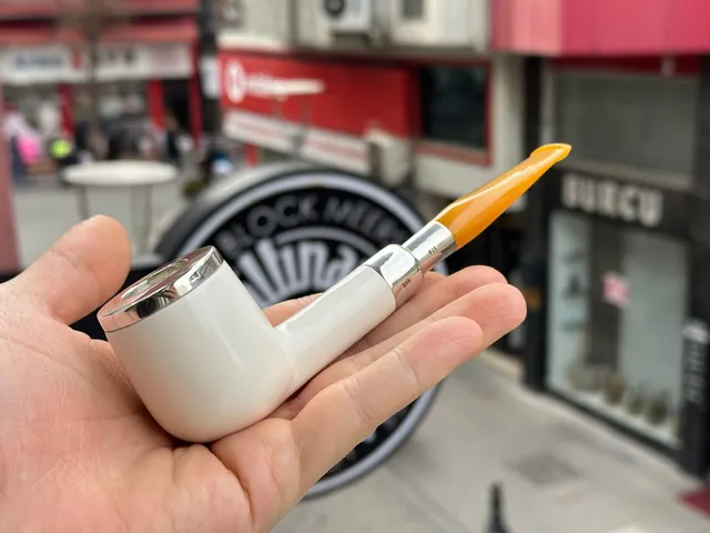 altinay-spigot-top-silver-billiard-meerschaumpfeife-silber image 1