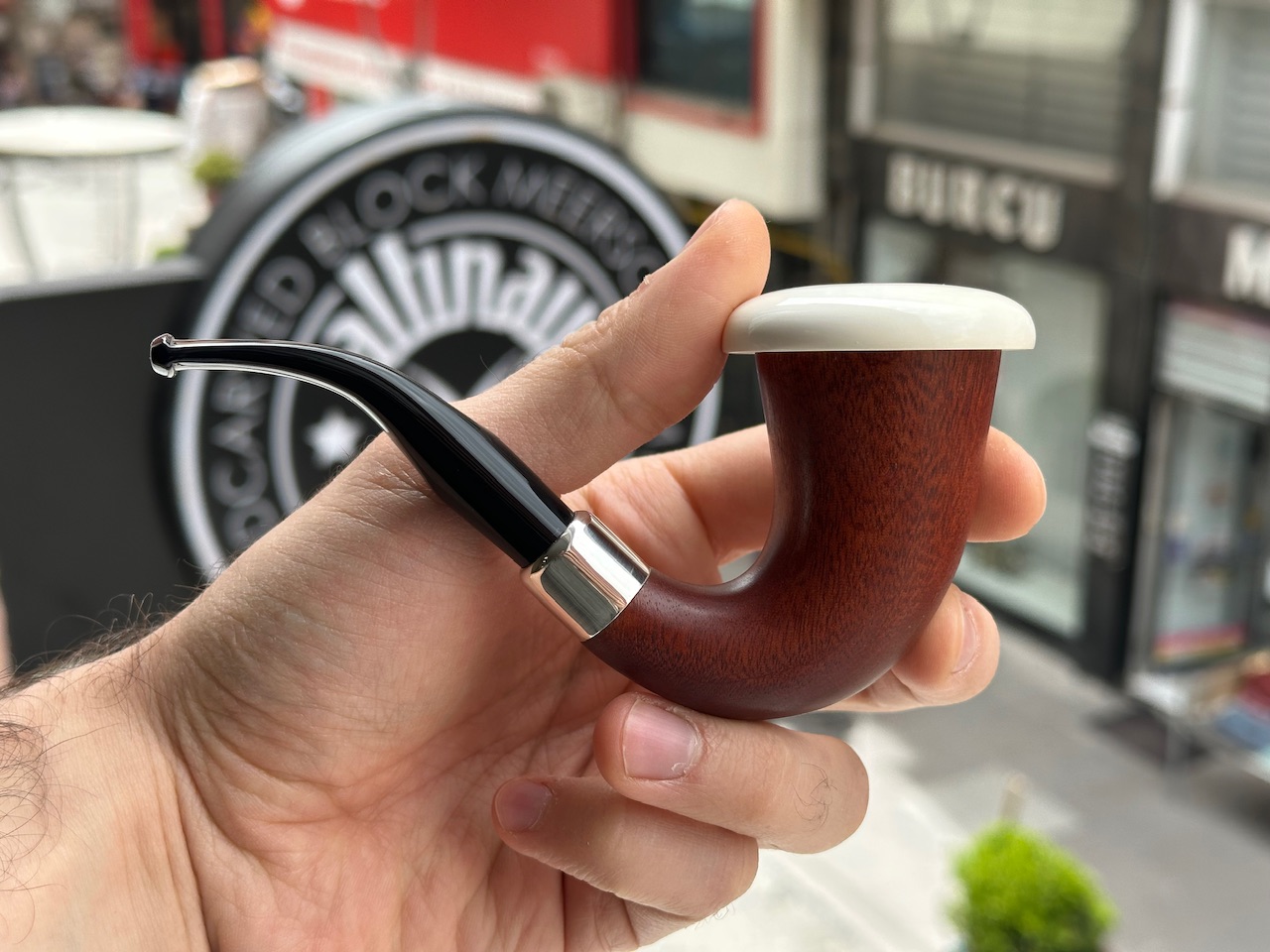 altinay-calabash-silver-army-meerschaumpfeife-silber image 4