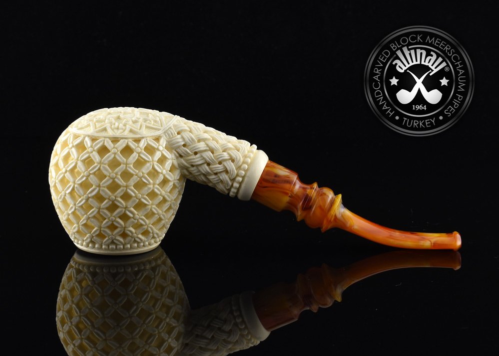 altinay-classic-deep-carved-apple-meerschaumpfeife image 4