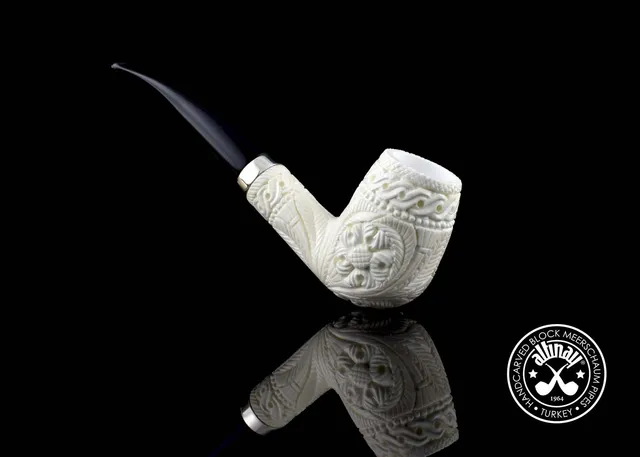 altinay-billiard-meerschaumpfeife-mit-silberband-tabakpfeife image 1