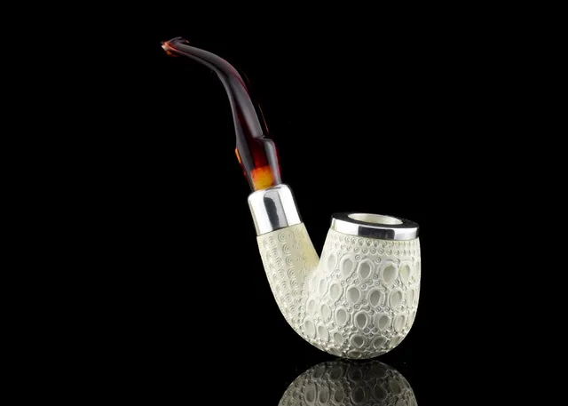 altinay-spigot-bent-silver-army-meerschaumpfeife-outlet image 1