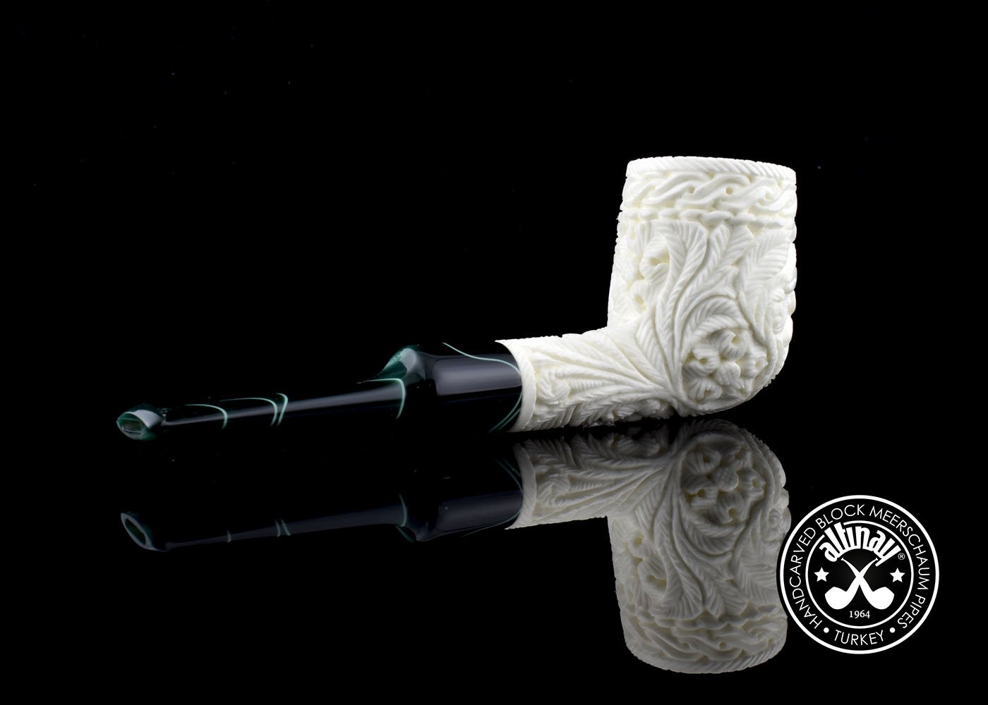 altinay-classic-billiard-meerschaumpfeife-hirschmotiv-natur image 2