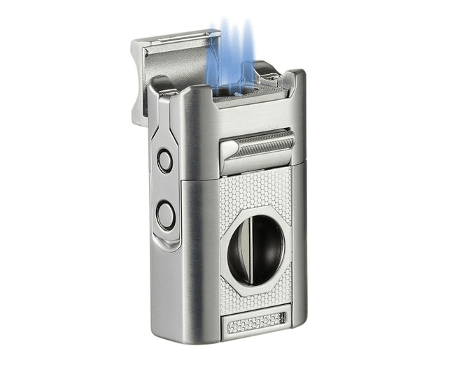visol-joplin-quad-torch-zigarrenfeuerzeug-mit-cutter-4-flammig image 1