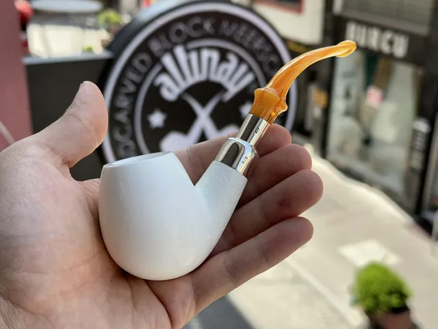 altinay-spigot-army-brandy-meerschaumpfeife-silber image 1
