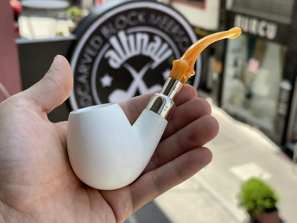 altinay-spigot-army-brandy-meerschaumpfeife-silber image 1