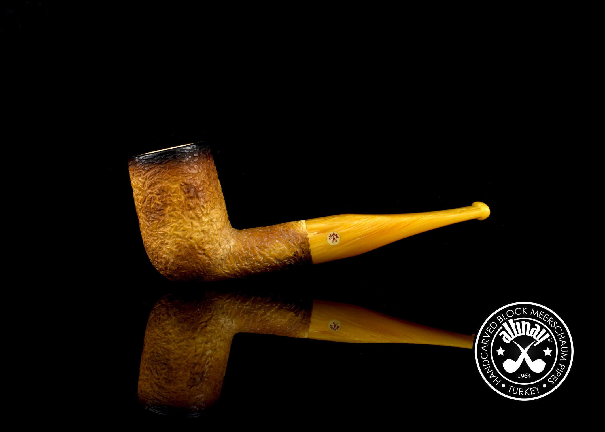 altinay-classic-meerschaumpfeife-billiard-glatt-natur-2 image 2