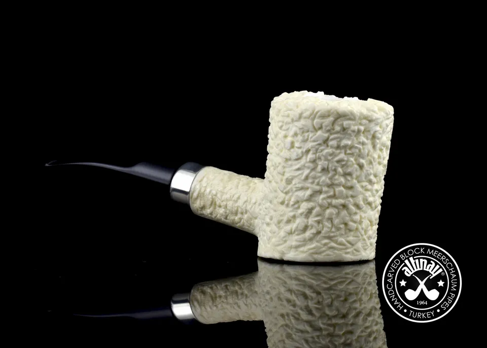 altinay-classic-poker-45524-meerschaumpfeife-rustiziert-silber image 1