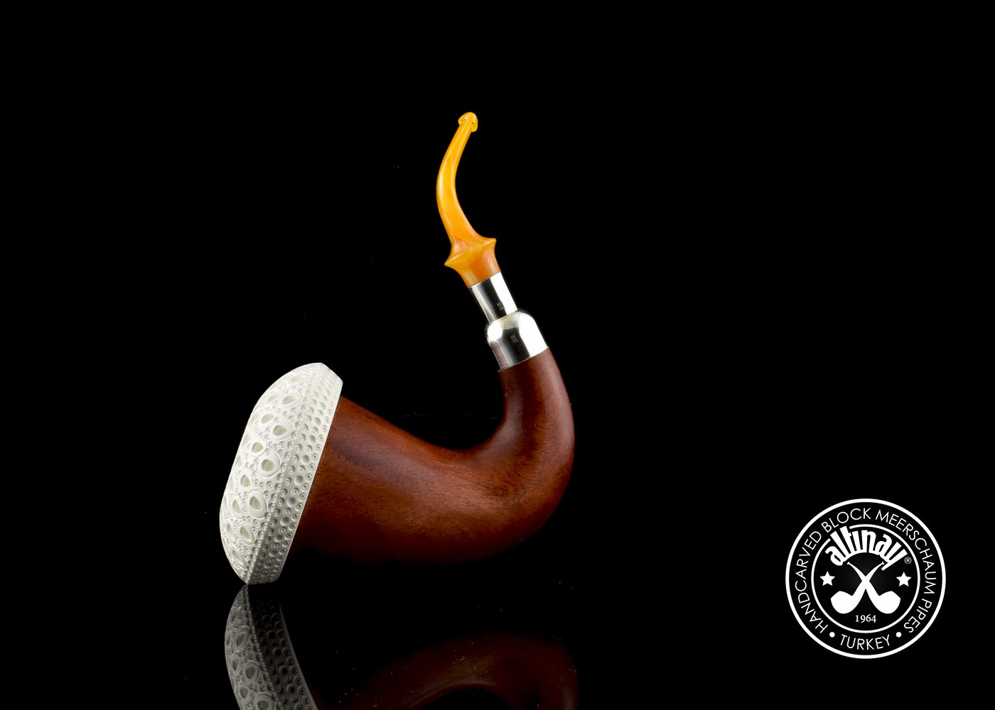 altinay-calabash-okoume-blockmeerschaum-pfeife-large-silber image 2