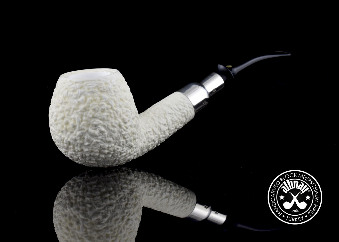 altinay-spigot-apple-meerschaumpfeife-silber-3 image 1