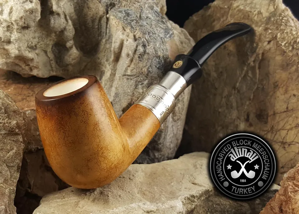 altinay-translucent-bent-billiard-meerschaumpfeife-silber-spigot image 1
