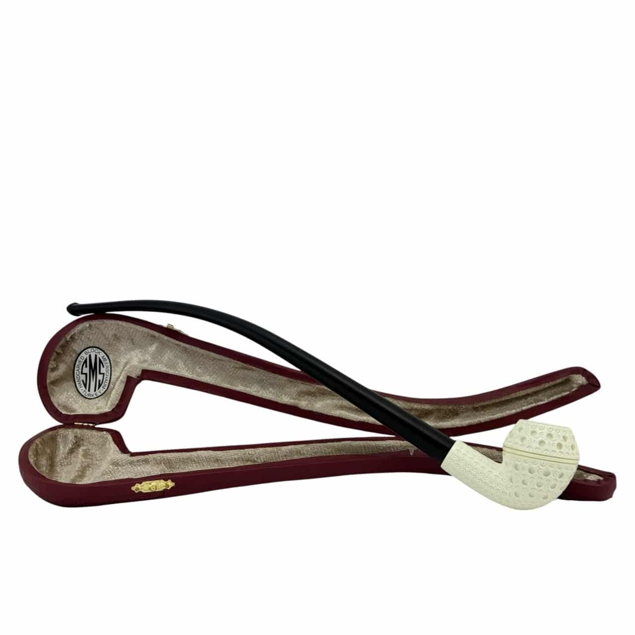 sms-meerschaum-churchwarden-rhodesian-lesepfeife-etui image 2