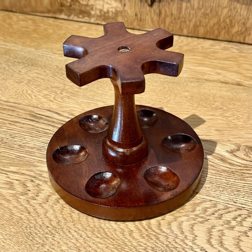boswell-pfeifenst-nder-holz-rund-f-r-6-pfeifen-kastanie image 1