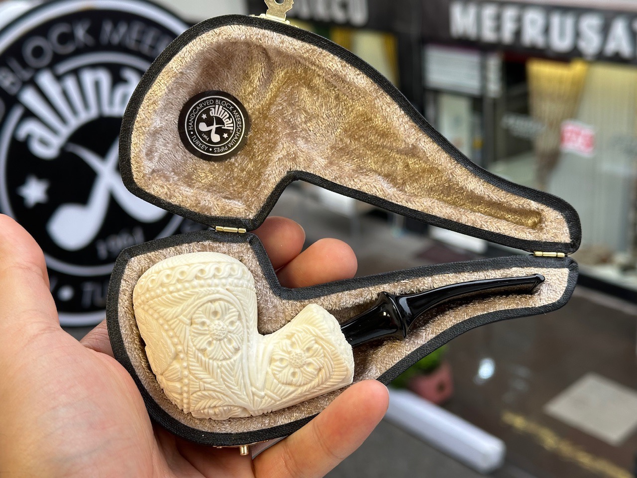 altinay-eagle-s-claw-eagle-motiv-pear-meerschaumpfeife-natur-handgeschnitzt image 6