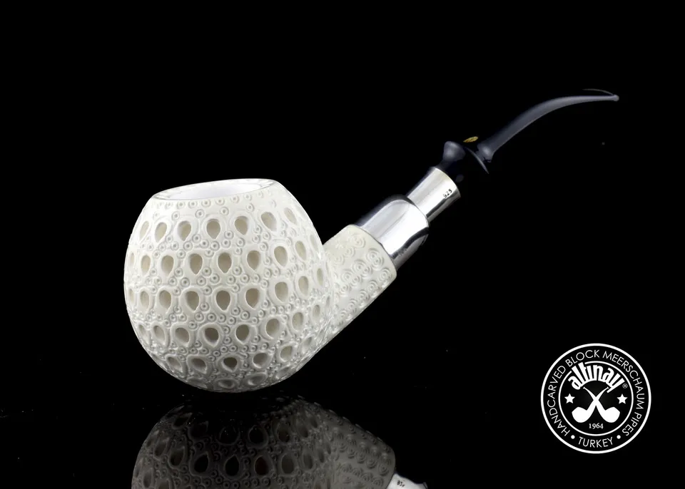altinay-spigot-ball-meerschaumpfeife-silber-spigot-rund image 1