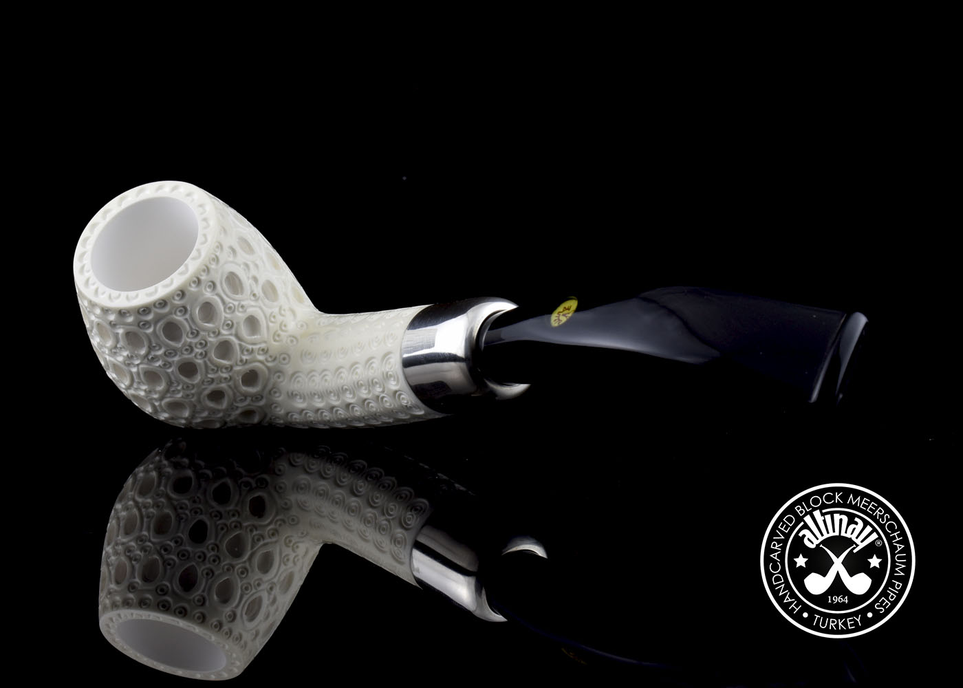 altinay-spigot-bent-billiard-silber-army-meerschaumpfeife image 6