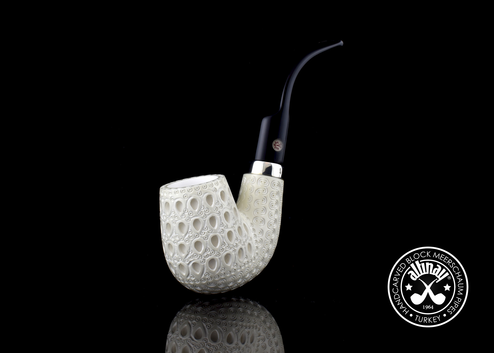 altinay-classic-oom-paul-meerschaumpfeife-silberring-blockmeerschaum image 1