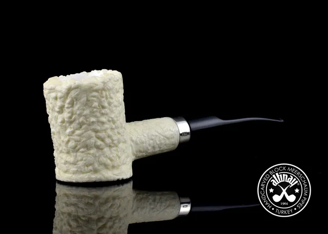 altinay-classic-poker-meerschaumpfeife-mit-silberring image 1