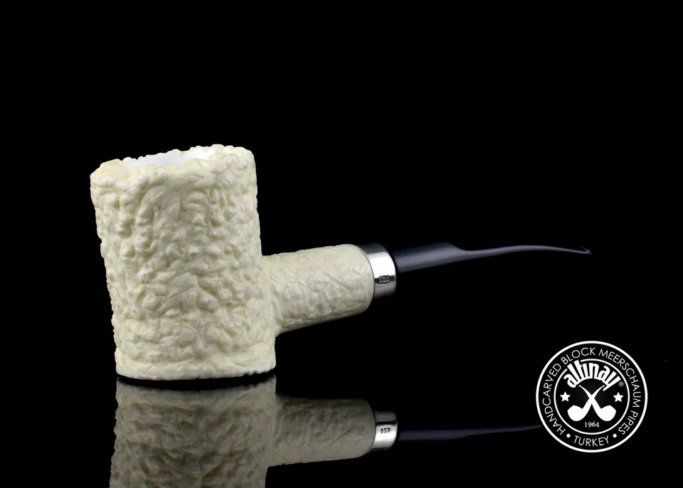 altinay-classic-poker-meerschaumpfeife-mit-silberring image 1