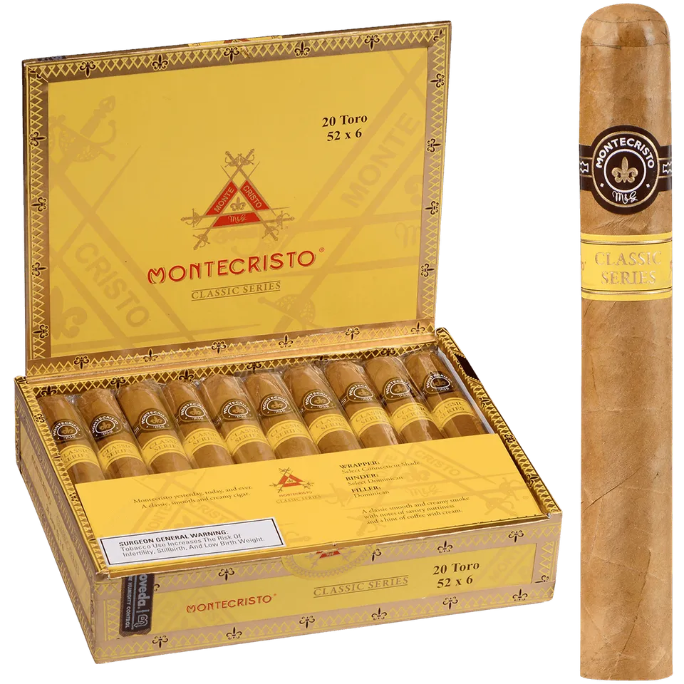 montecristo-classic-toro-zigarre-connecticut-mild-6-zoll image 1