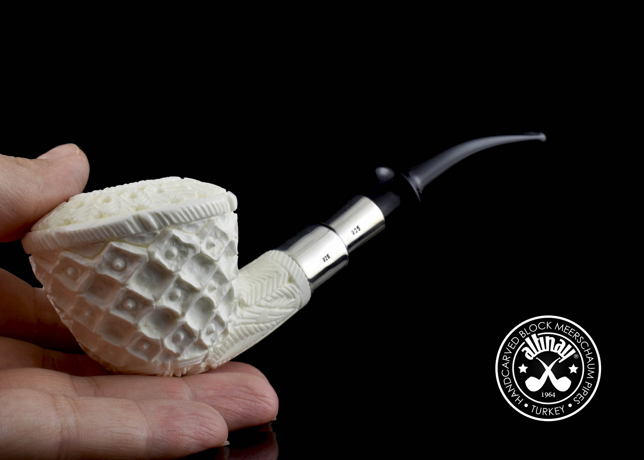 altinay-spigot-dublin-52218-meerschaumpfeife-silber image 5