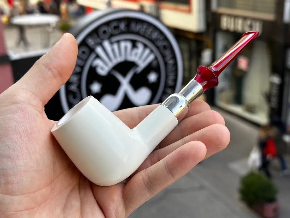 altinay-spigot-billiard-meerschaumpfeife-silber-spigo image 1