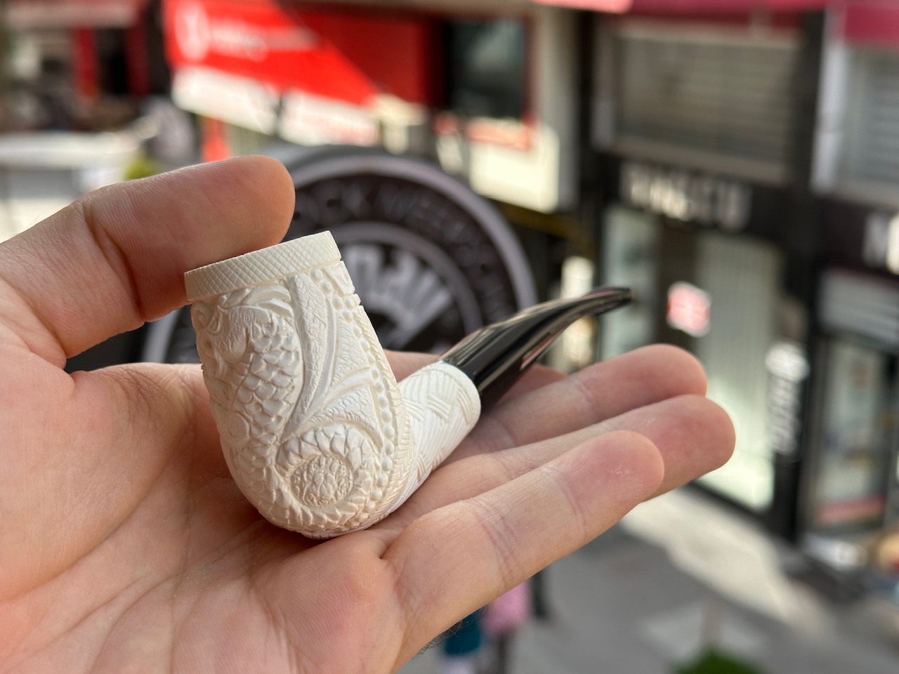 altinay-classic-billiard-dragon-meerschaumpfeife-handgeschnitzt image 2