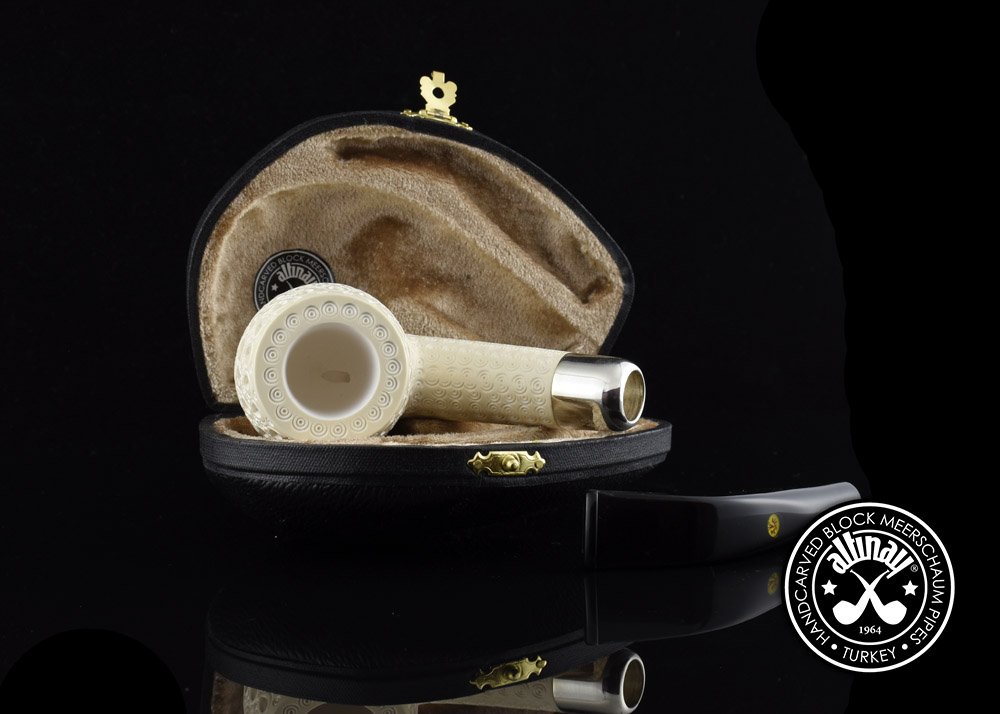 altinay-spigot-bent-billiard-silver-army-meerschaumpfeife image 7