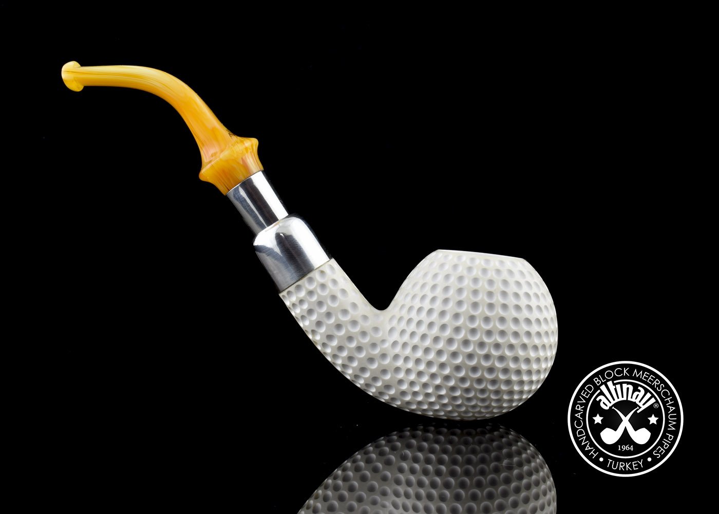 altinay-spigot-golf-33708-meerschaumpfeife-silbermontur image 4